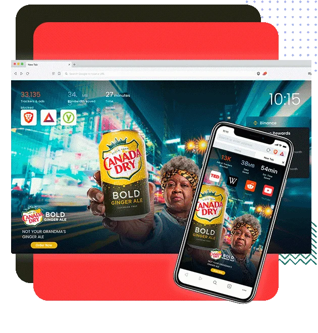 تبلیغ در brave