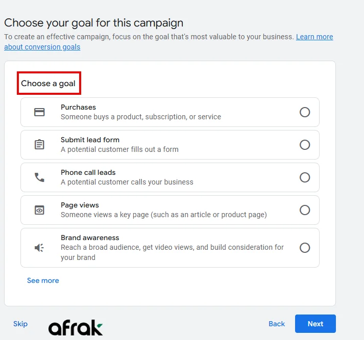آموزش ساخت اکانت گوگل ادز و انتخاب هدف