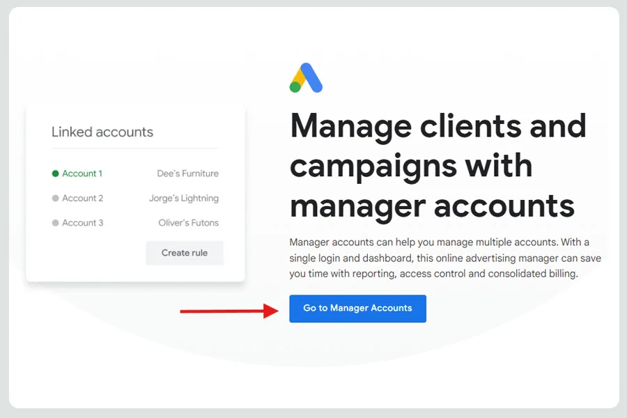 رفتن به بخش Manager Account