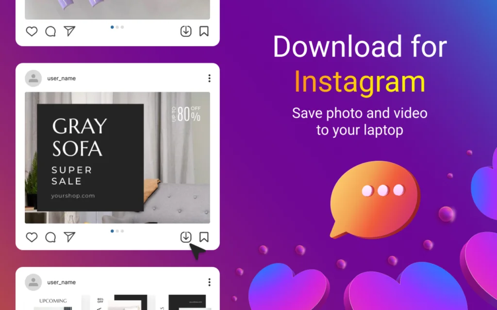 دانلود استوری اینستا با لینک مستقیم با افزونه Downloader for Instagram