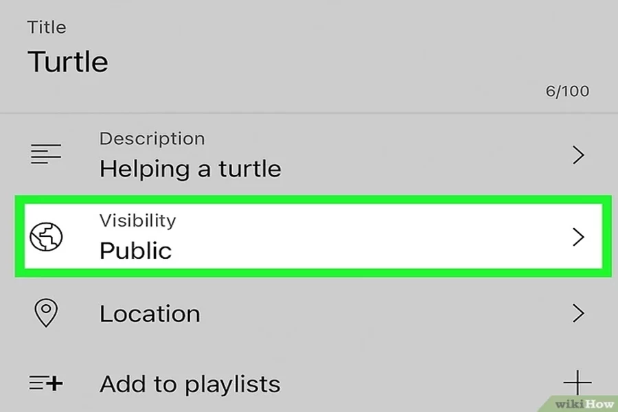 سطح نمایش ویدیو؛ Public، Unlisted، Private
