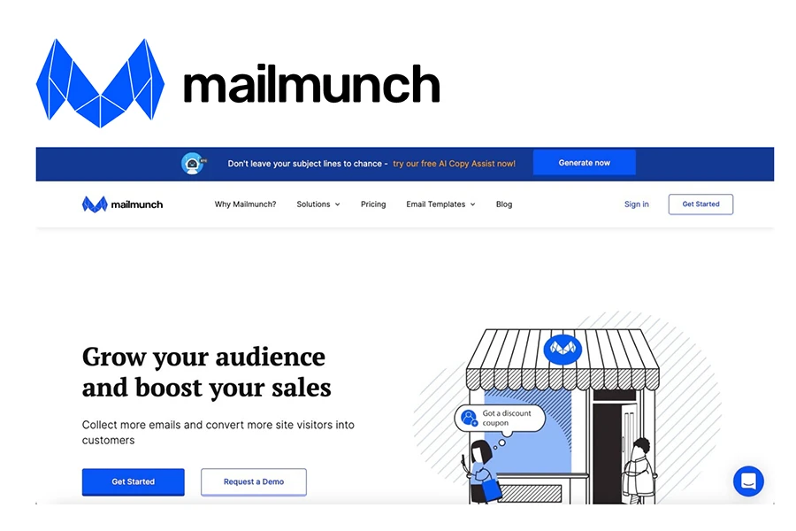 MailMunch ، ابزار ایمیل مارکتینگ و ساخت لندینگ