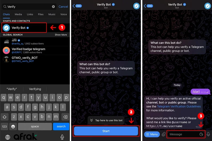 دریافت و فعالسازی تیک آبی در تلگرام