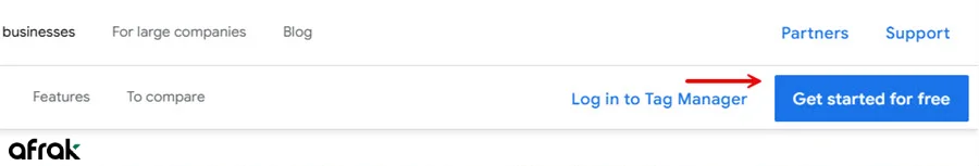 ورود به سایت و شروع راه اندازی گوگل تگ منیجر